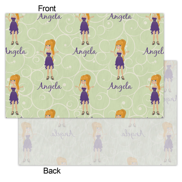 Custom Character (Woman) Tissue Paper - Heavyweight - Small - Front & Back