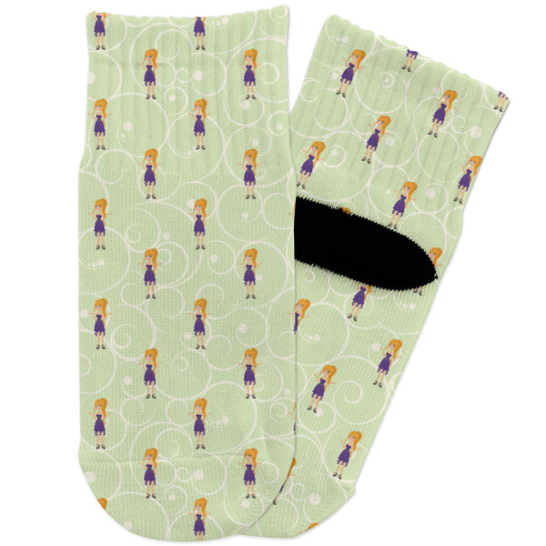Custom Custom Character (Woman) Toddler Ankle Socks