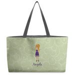 Custom Character (Woman) Beach Totes Bag - w/ Black Handles (Personalized)