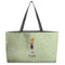 Custom Character (Woman) Tote w/Black Handles - Front View