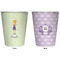 Custom Character (Woman) Trash Can White - Front and Back - Apvl