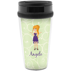 Custom Character (Woman) Acrylic Travel Mug without Handle (Personalized)