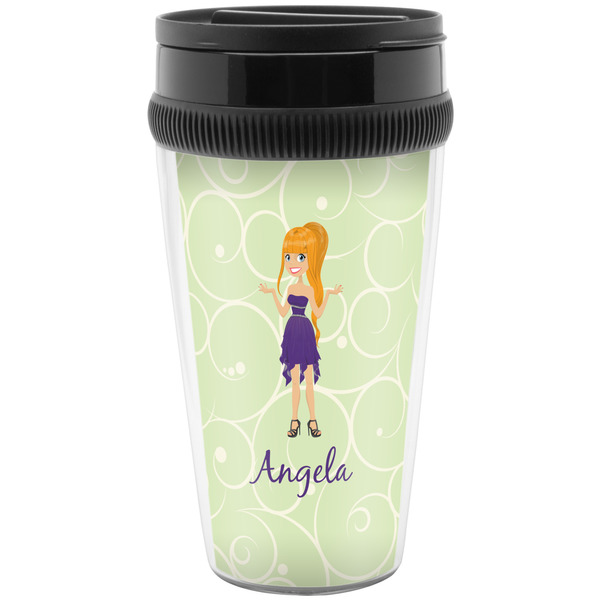 Custom Custom Character (Woman) Acrylic Travel Mug without Handle (Personalized)