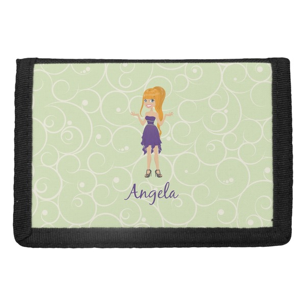 Custom Custom Character (Woman) Trifold Wallet (Personalized)