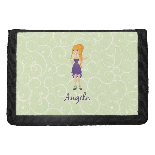 Custom Custom Character (Woman) Trifold Wallet (Personalized)