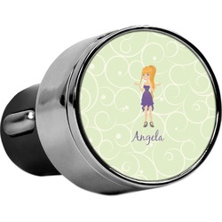 Custom Character (Woman) USB Car Charger (Personalized)