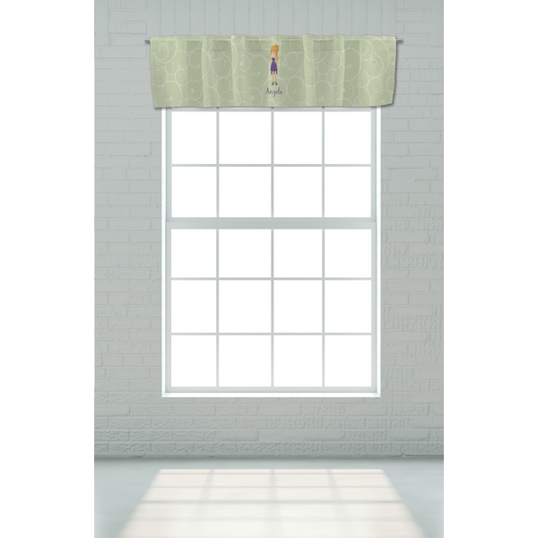 Custom Character (Woman) Valance - On window