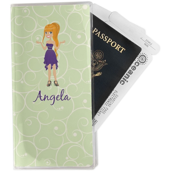 Custom Custom Character (Woman) Travel Document Holder