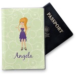 Custom Character (Woman) Vinyl Passport Holder (Personalized)