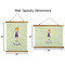 Custom Character (Woman) Wall Hanging Tapestries - Parent/Sizing