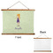 Custom Character (Woman) Wall Hanging Tapestry - Landscape - APPROVAL