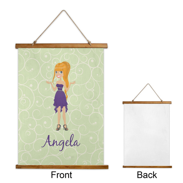 Custom Character (Woman) Wall Hanging Tapestry - Portrait - APPROVAL