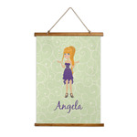 Custom Character (Woman) Wall Hanging Tapestry - Tall (Personalized)