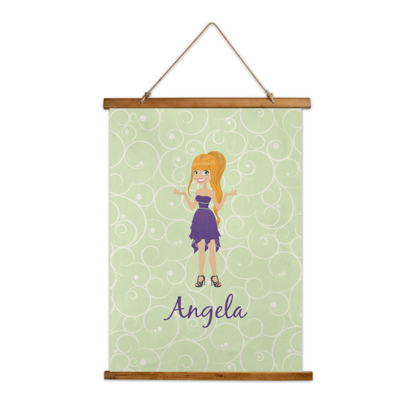 Custom Custom Character (Woman) Wall Hanging Tapestry - Tall (Personalized)
