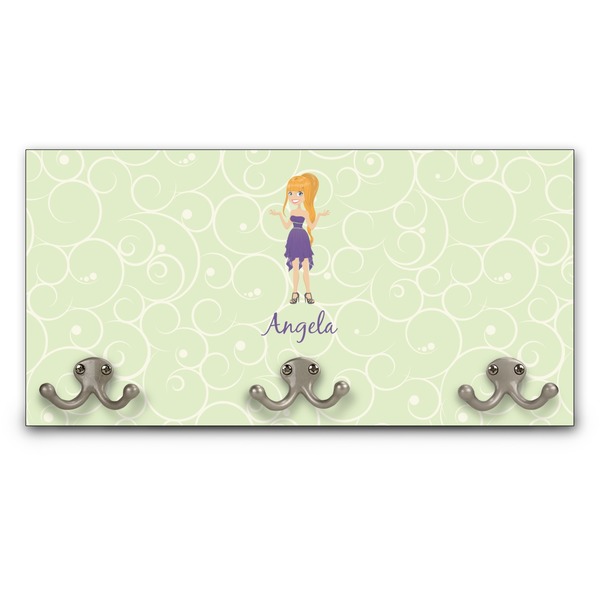 Custom Custom Character (Woman) Wall Mounted Coat Rack (Personalized)