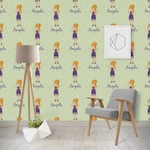 Custom Character (Woman) Wallpaper & Surface Covering (Water Activated - Removable)