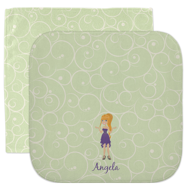 Custom Custom Character (Woman) Facecloth / Wash Cloth (Personalized)