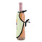 Custom Character (Woman) Wine Bottle Apron - DETAIL WITH CLIP ON NECK
