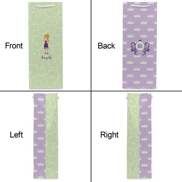 Custom Character (Woman) Wine Gift Bag - Gloss - Approval