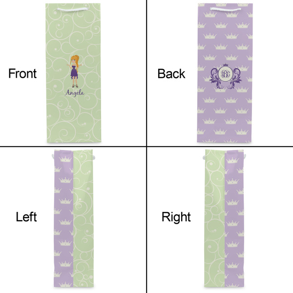 Custom Character (Woman) Wine Gift Bag - Matte - Approval