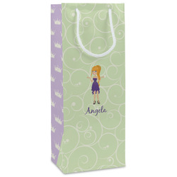 Custom Character (Woman) Wine Gift Bags - Matte (Personalized)