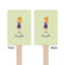 Custom Character (Woman) Wooden 6.25" Stir Stick - Rectangular - Double Sided - Front & Back
