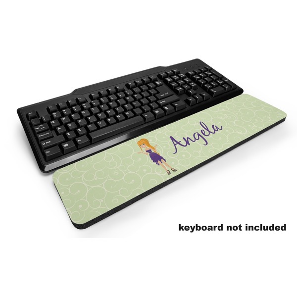 Custom Custom Character (Woman) Keyboard Wrist Rest (Personalized)