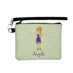 Custom Character (Woman) Wristlet ID Case w/ Name or Text