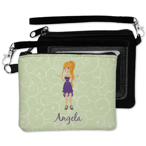 Custom Character (Woman) Wristlet ID Cases - MAIN