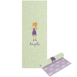 Custom Character (Woman) Yoga Mat - Printed Front and Back (Personalized)