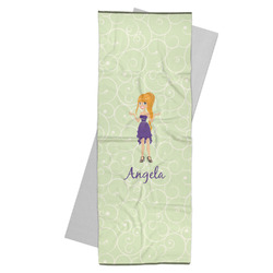Custom Character (Woman) Yoga Mat Towel (Personalized)