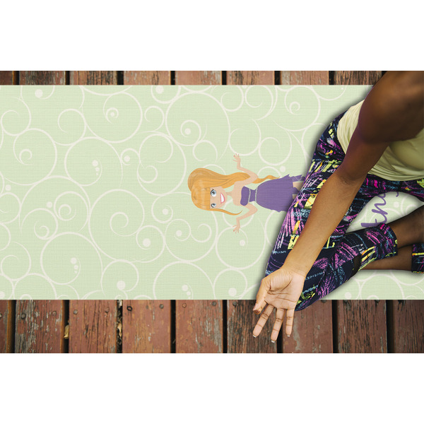 Custom Character (Woman) Yoga Mats - LIFESTYLE