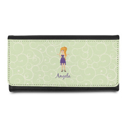 Custom Character (Woman) Leatherette Ladies Wallet (Personalized)