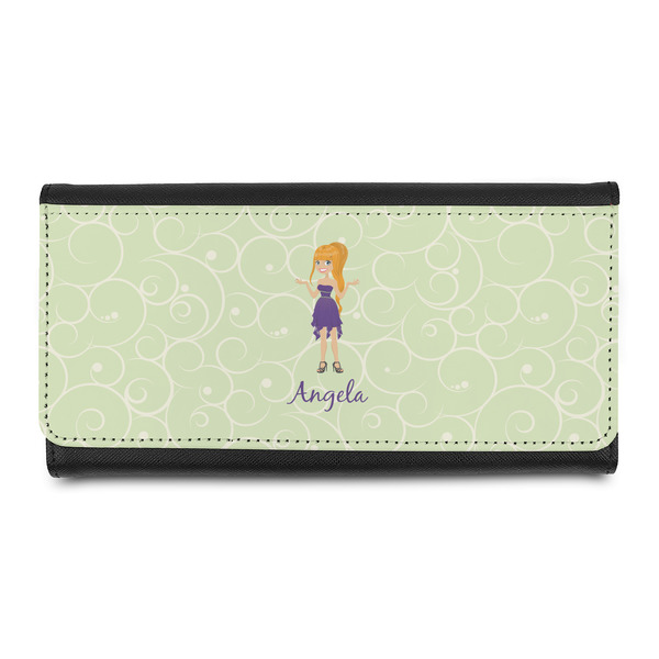 Custom Custom Character (Woman) Leatherette Ladies Wallet (Personalized)