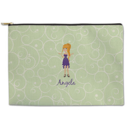Custom Character (Woman) Zipper Pouch (Personalized)