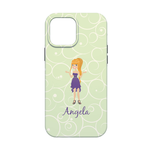 Custom Character (Woman) iPhone 13 Mini Tough Case - Back