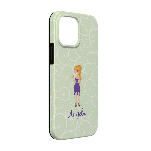 Custom Custom Character (Woman) iPhone Case - Rubber Lined - iPhone 13 Pro (Personalized)