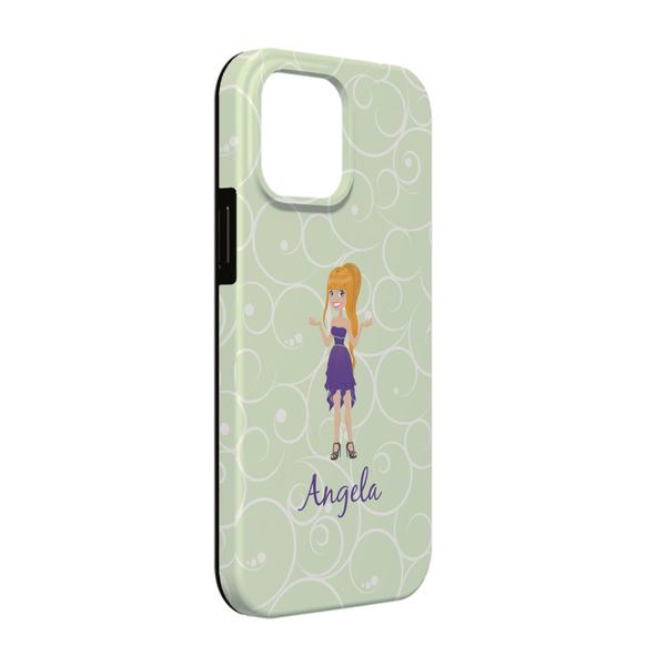 Custom Custom Character (Woman) iPhone Case - Rubber Lined - iPhone 13 (Personalized)