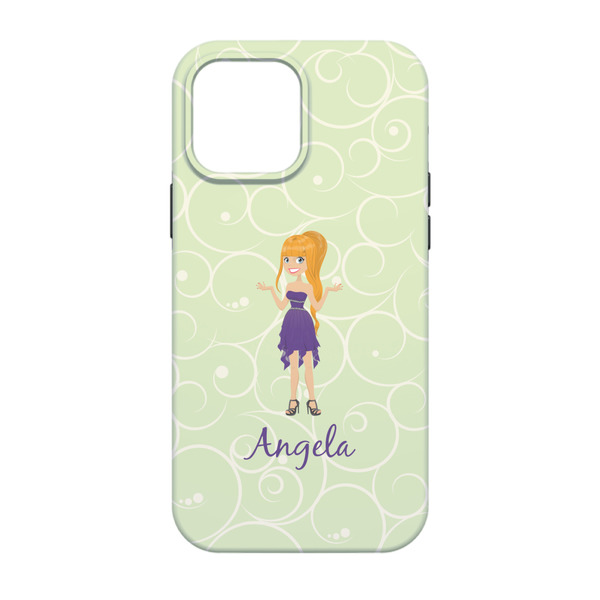 Custom Character (Woman) iPhone 13 Tough Case - Back