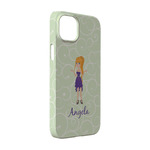 Custom Character (Woman) iPhone Case - Plastic - iPhone 14 (Personalized)