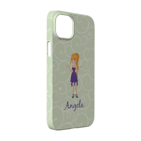 Custom Custom Character (Woman) iPhone Case - Plastic - iPhone 14 (Personalized)