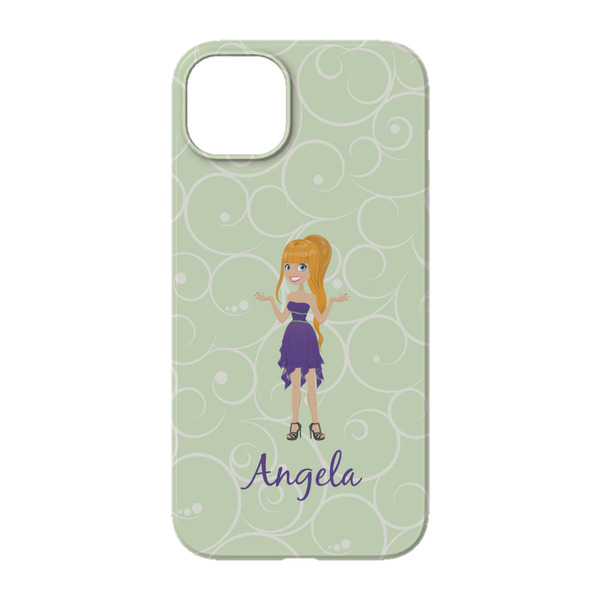 Custom Character (Woman) iPhone 14 Pro Case - Back