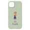 Custom Character (Woman) iPhone 14 Pro Max Case - Back