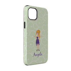 Custom Character (Woman) iPhone Case - Rubber Lined - iPhone 14 Pro (Personalized)