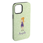 Custom Character (Woman) iPhone Case - Rubber Lined (Personalized)