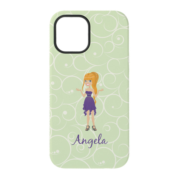 Custom Character (Woman) iPhone 15 Pro Tough Case - Back