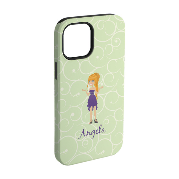 Custom Custom Character (Woman) iPhone Case - Rubber Lined - iPhone 15 (Personalized)