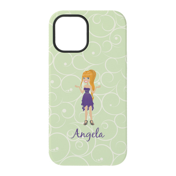 Custom Character (Woman) iPhone 15 Tough Case - Back