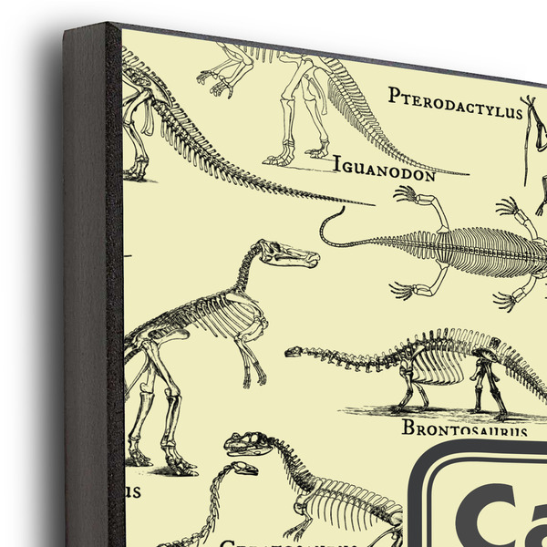Dinosaur Skeletons 11x14 Wood Print - Closeup
