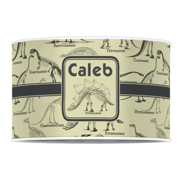 Dinosaur Skeletons 12" Drum Lampshade - FRONT (Poly Film)